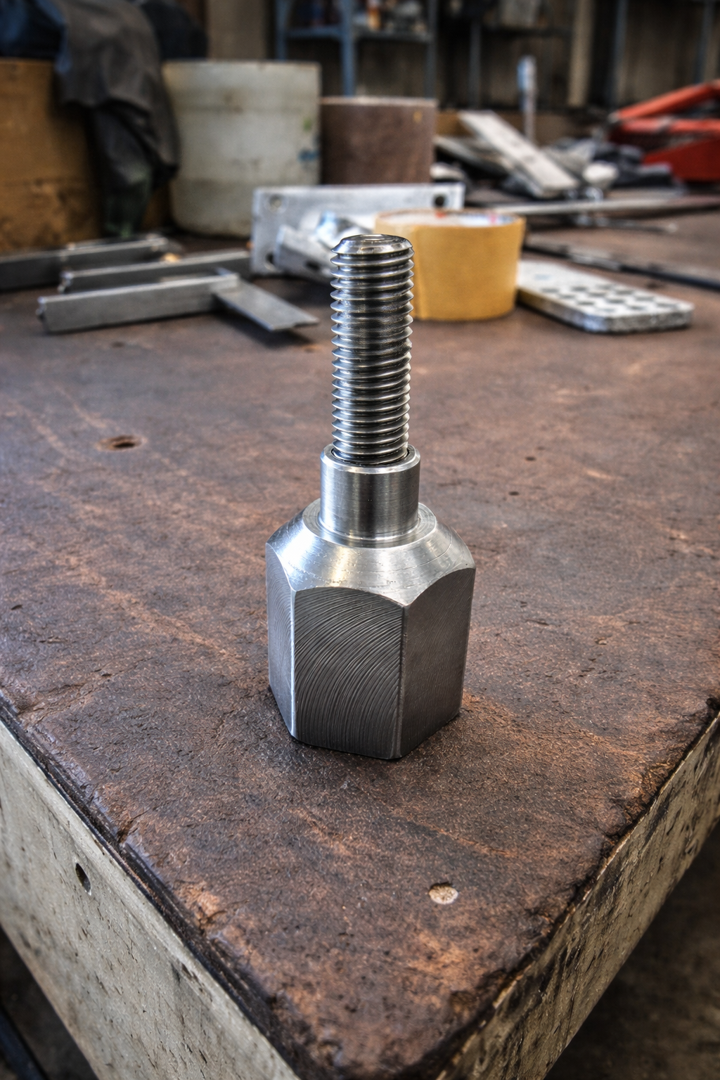 Finished metal components prepared for dispatch